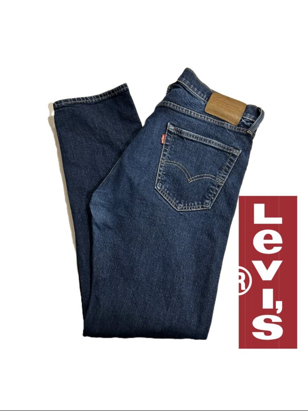 Men's Levi's 502 Taper Fit 34x34 Dark Wash - Stretch